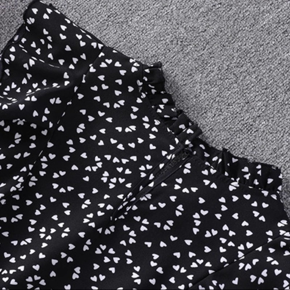 Black Polka Dot Vintage Style Dress - Picture 3 of 3